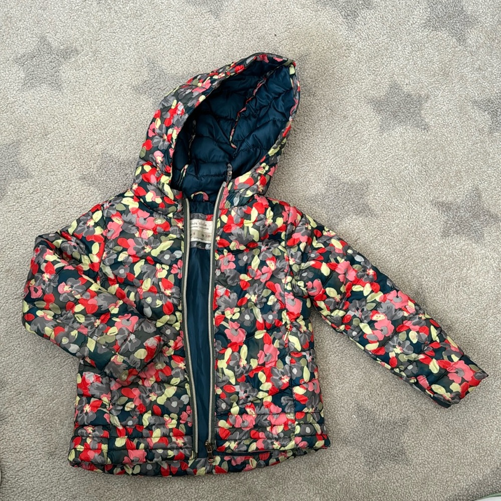 Zara girls outwear collection puffer jacket size 5